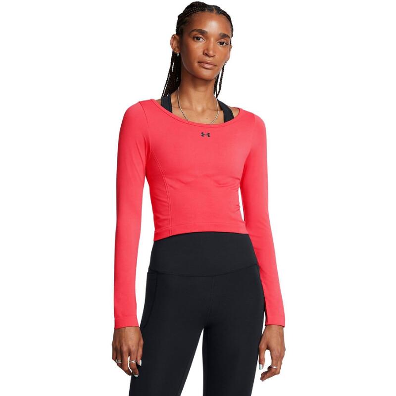 アンダーアーマー レディース トップス シャツ Under Armour Vanish Train Seamless Long Sleeve Top Red レッド
