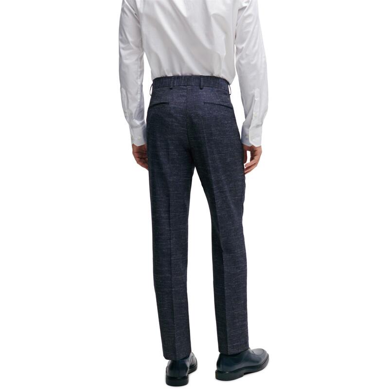 ボス メンズ ボトムス カジュアルパンツ スリムフィット Boss Men's H Geniuslim Fitrousers Dark Blue ブルー