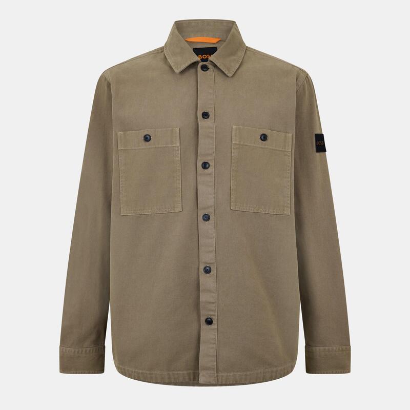 ボス メンズ トップス シャツ Boss Locky Overshirt Open Green 346 グリーン｜ReVida 店