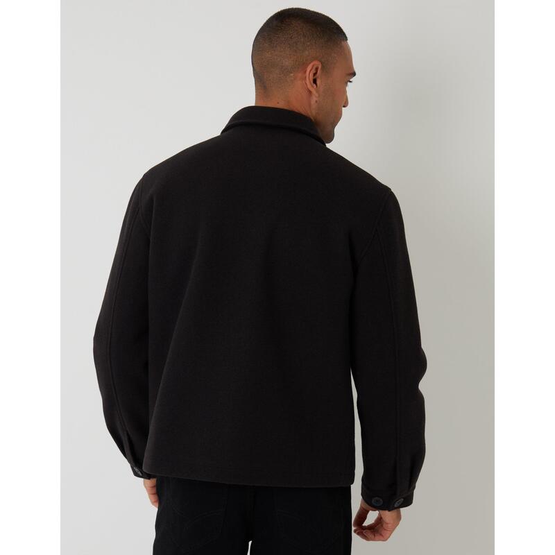スリードベア メンズ アウター ジャケット・ブルゾン Threadbare Santo Jacket Sn62 Black ブラック