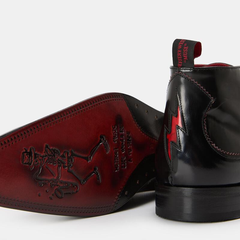 ジェフリーウェスト メンズ シューズ ブーツ・レインブーツ Jeffery West Jeffery Wntp SF Chka Sn61 Col Blk-Col Red レッド