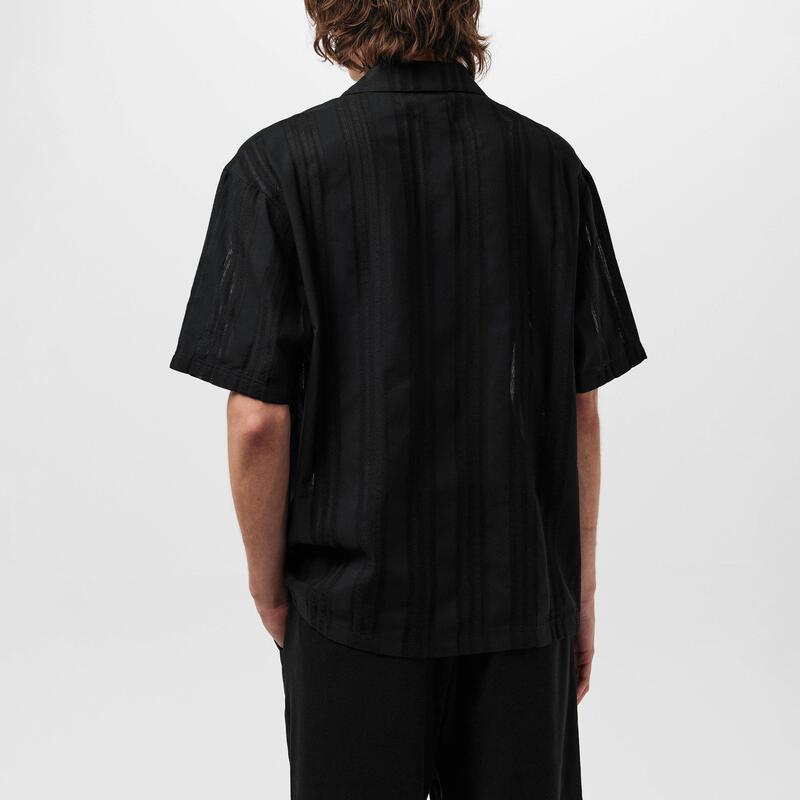 リプレゼント メンズ トップス シャツ 刺繍 Represent Men's Rep Embroidered Bowling Shirt Design Shirt Jet Black ブラック