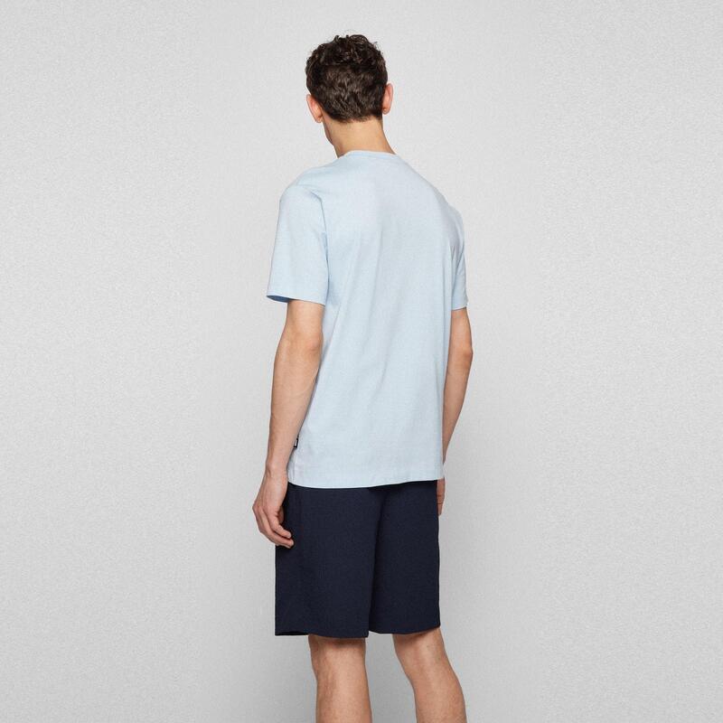 ボス メンズ トップス Tシャツ ロゴ Boss Men HBB Thompson Tonalogo T-Shirt Light/Pstl Blue ブルー