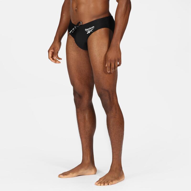 リーボック メンズ 水泳着 二分の一ズボン下・さる股引き Reebok Menswim Briefs Wells Black 黒いこと
