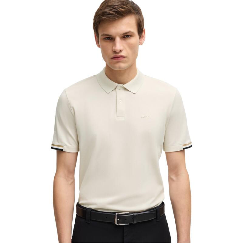 ボス メンズ トップス ポロシャツ Boss Men's HBB Parlay 147 Timeless Design Polo Shirt Open White ホワイト