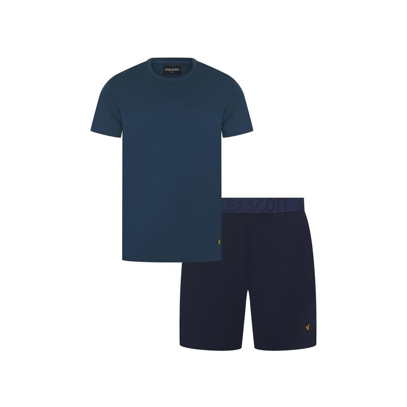 ライルアンドスコット メンズ トップス シャツ Lyle and Scott Lyle Idris PJ Set Sn99 Dark Denim デニム