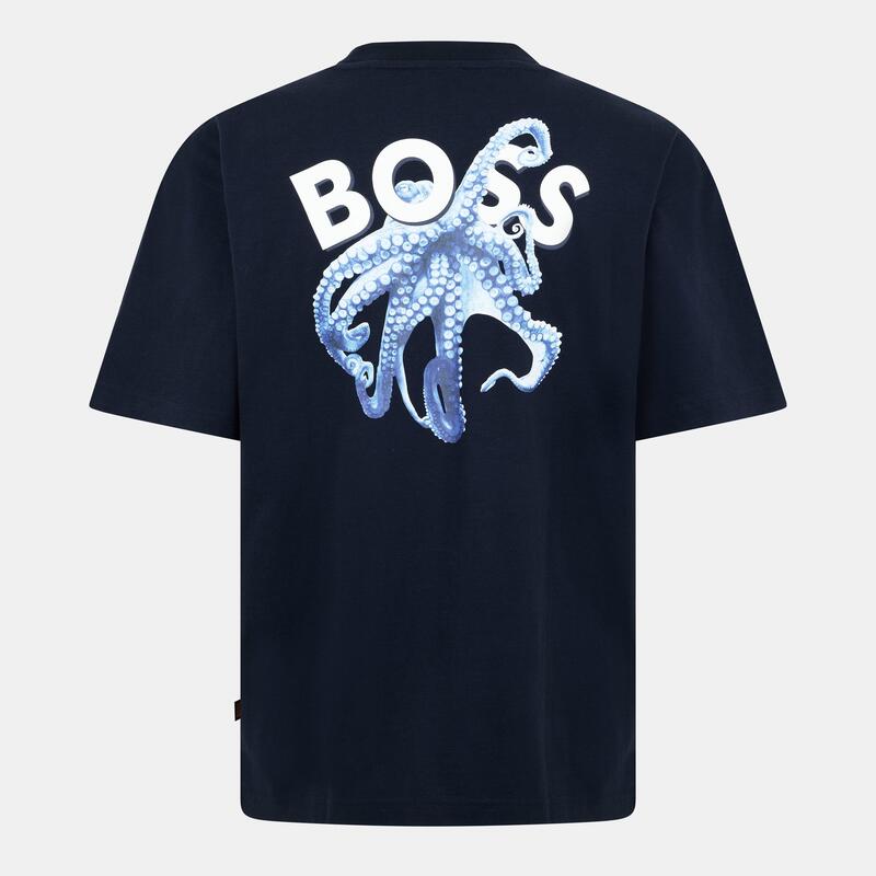 ボス メンズ トップス シャツ Boss Te Numbers 10271357 01 Dark Blue ブルー