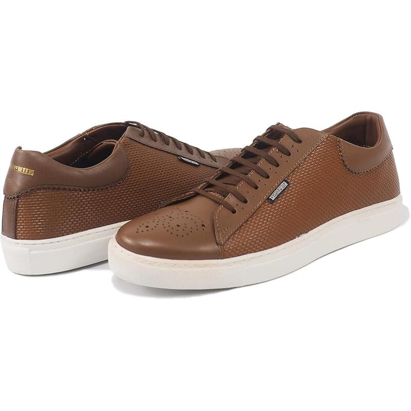 ランブレッタ メンズ シューズ スニーカー Lambretta Peter Courtrainers Tan タン