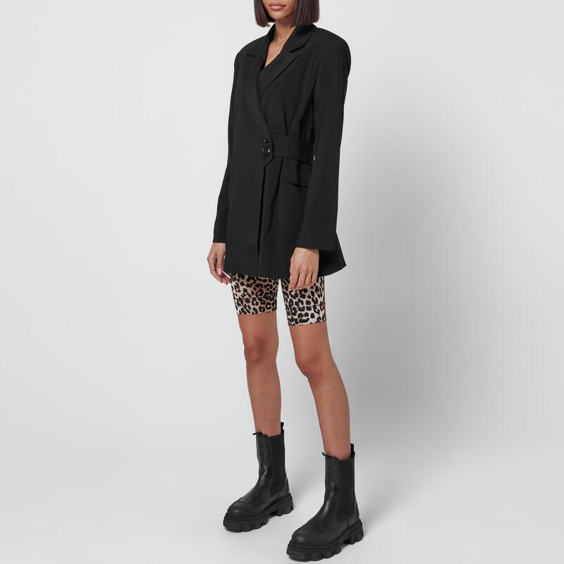 ガニー レディース アウター ジャケット・ブルゾン Ganni Melange Suit Jacket Black 099 ブラック|ReVida 店