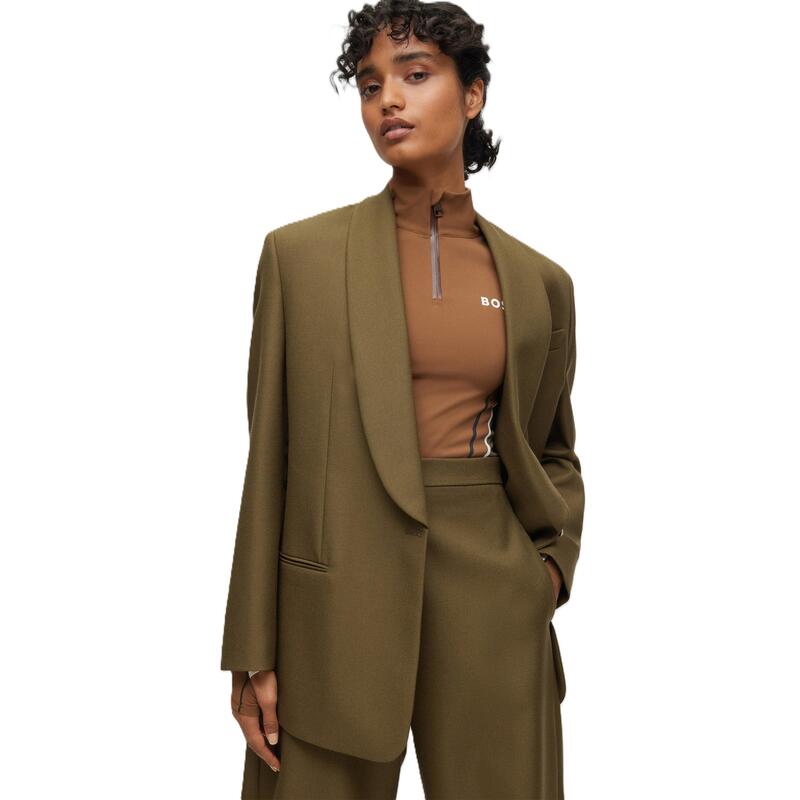 ボス レディース アウター ジャケット・ブルゾン Boss Jigago Alica 10252136 01 Green グリーン
