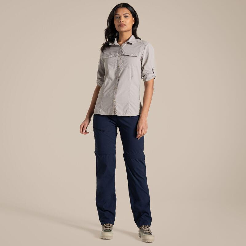 クラッグホッパーズ レディース ボトムス カジュアルパンツ Craghoppers Nosi Life Pro Convertible Trousers III Blue Navy ネイビー|ReVida 店