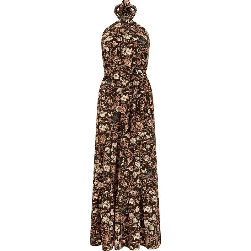 ユミキム レディース トップス 衣装 マキシ Yumi Black Batik Cross Neck Maxi Dress Black 黒いこと