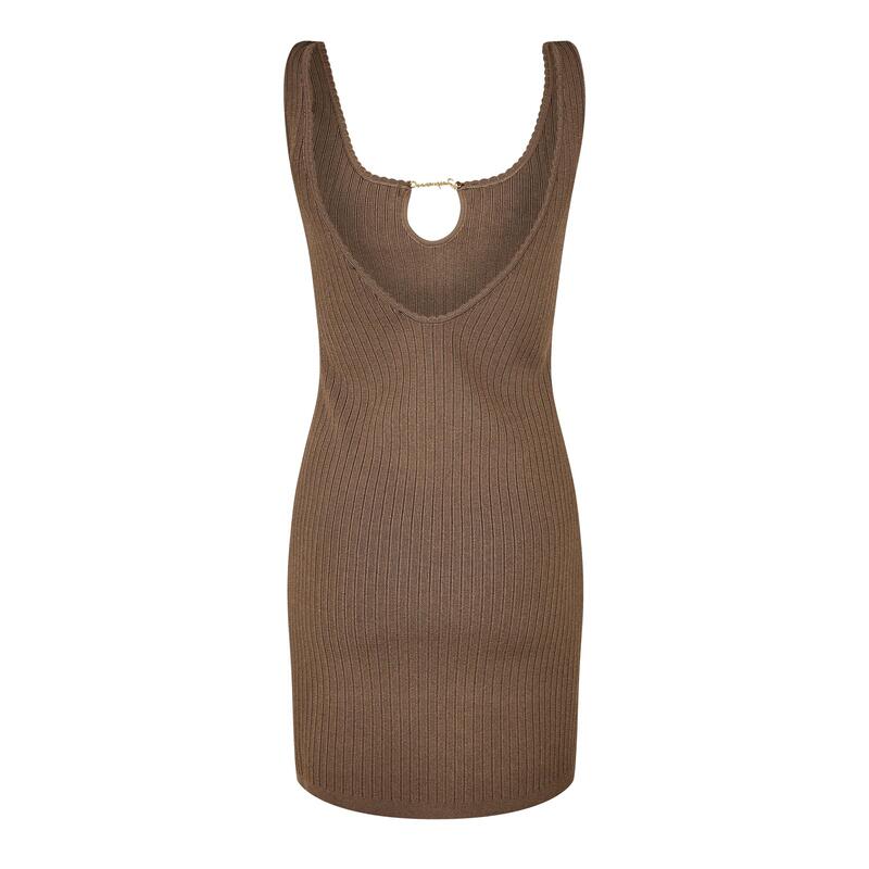 ジャクエムス レディース トップス ワンピース ミニ Jacquemus The Sierra Mini Dress Beige ベージュ