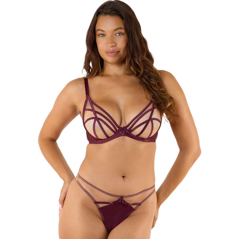 プレイフルプロミス レディース アンダーウェア パンツ Playful Promises Ramona Wine Thong Wine ワイン