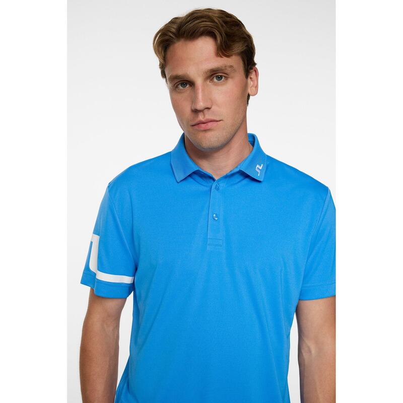 ジェイリンドバーグゴルフ メンズ トップス ポロシャツ J Lindebergolf Heath Polo Sn52 Sonic Blue ブルー|ReVida 店