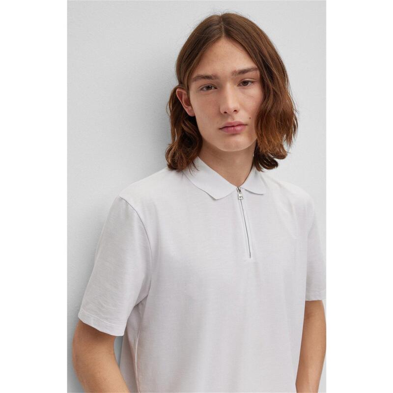 フューゴ メンズ トップス ポロシャツ 半袖 Hugo Men'short-Sleeve Polo Shirt White ホワイト|ReVida 店