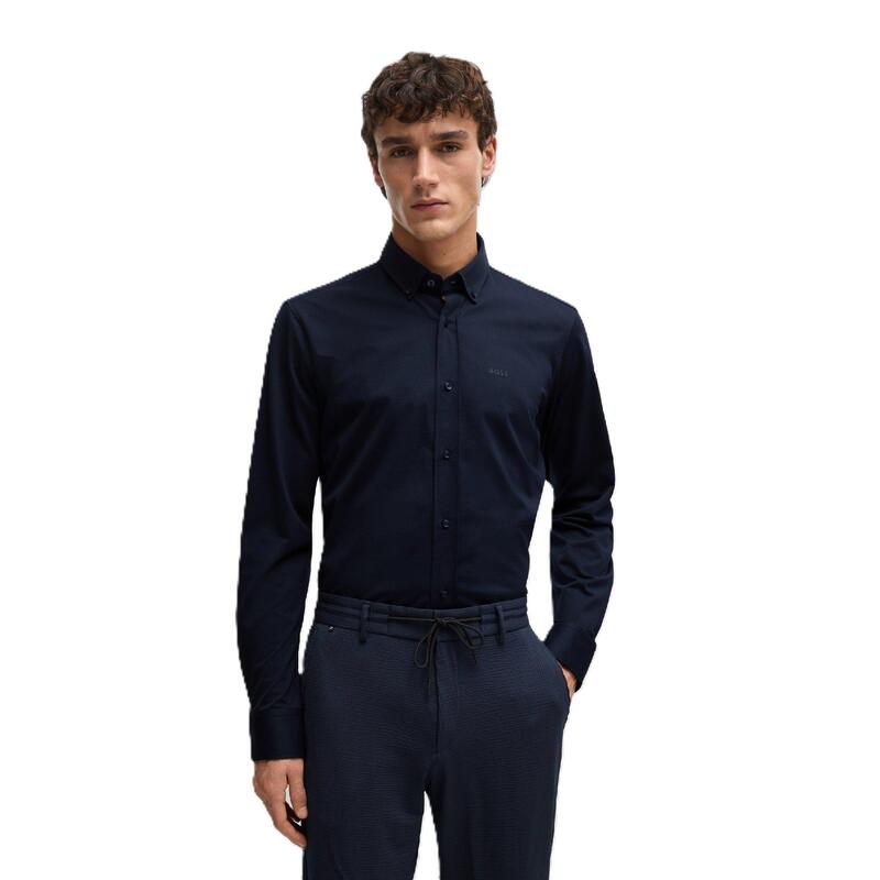 ボス メンズ トップス シャツ オックスフォード Boss P-Joe-Bd-C1-222 10239284 01 Oxford Shirt Mens Navy ネイビー