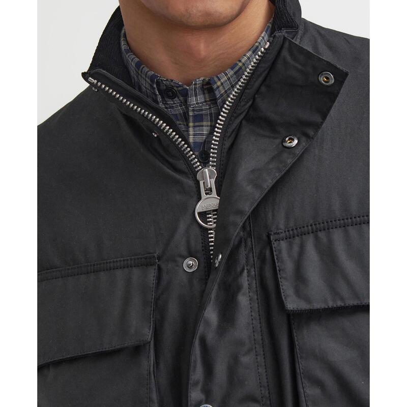 バブアー メンズ アウター ジャケット・ブルゾン Barbour International Brunton Waxed Jacket Black BK71 ブラック