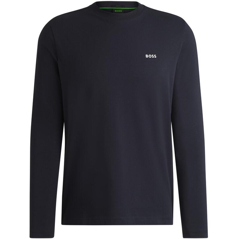 主任者 メンズ トップス プルオーバー ロゴタイプ Boss HBG Long T-Shirt with Iconic Logo Dark Blue 402 青色