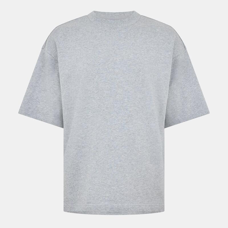 カルバンクライン メンズ トップス Tシャツ ロゴ Calvin Klein Calvin SSLogo Tee Sn54 Grey Heather グレー
