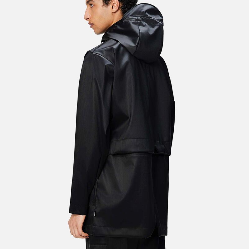 レインズ メンズ アウター ジャケット・ブルゾン Rains Bold Long Jkt Sn99 Black Grain ブラック