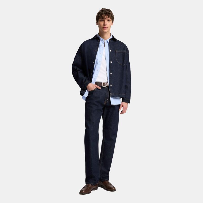 セブンフォーオールマンカインド メンズ トップス シャツ 7 For All Mankind 7FAM Overshirt Dnm Sn54 Dark Blue ブルー