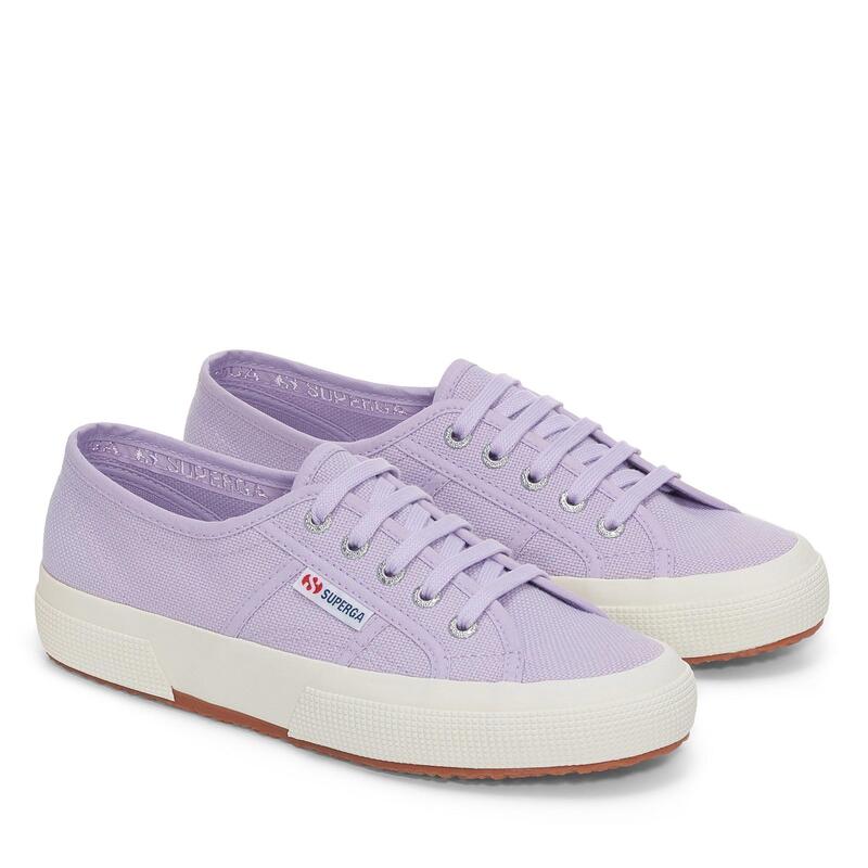 綴りかたガ レディース シューズ スニーカー Superga Canvas Low Trainers Violet Lilla 相撲取り草