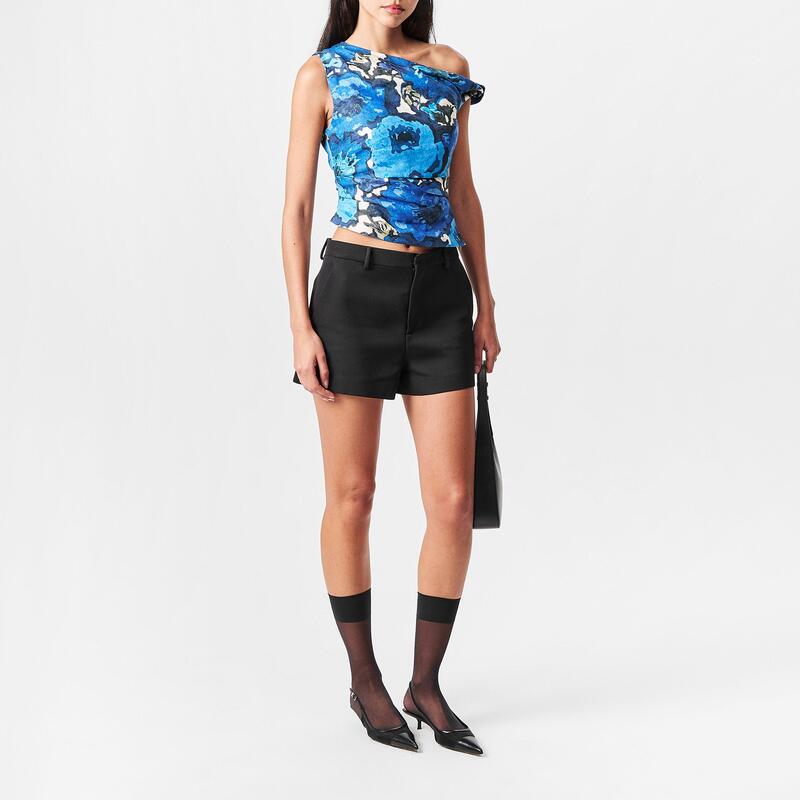 サーザレーベル レディース トップス シャツ Sir the Label Women's Camellia Twist Crop Top Flora Print｜ReVida 店