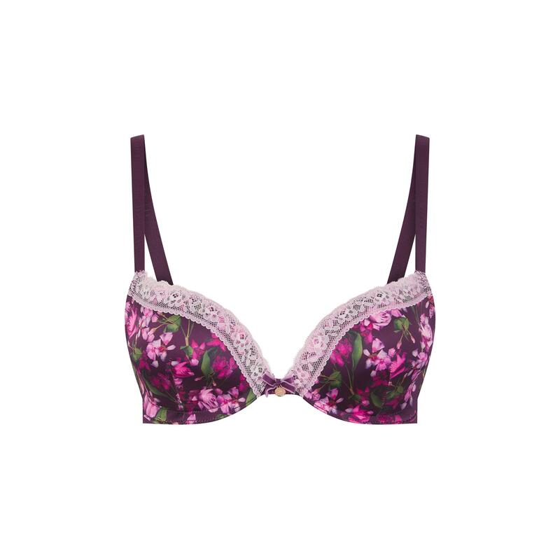 テッドベーカー レディース アンダー御召しもの ブラ Ted Baker Ted Bak Diam Push-Up Ld71 Maroon Floral マルーン