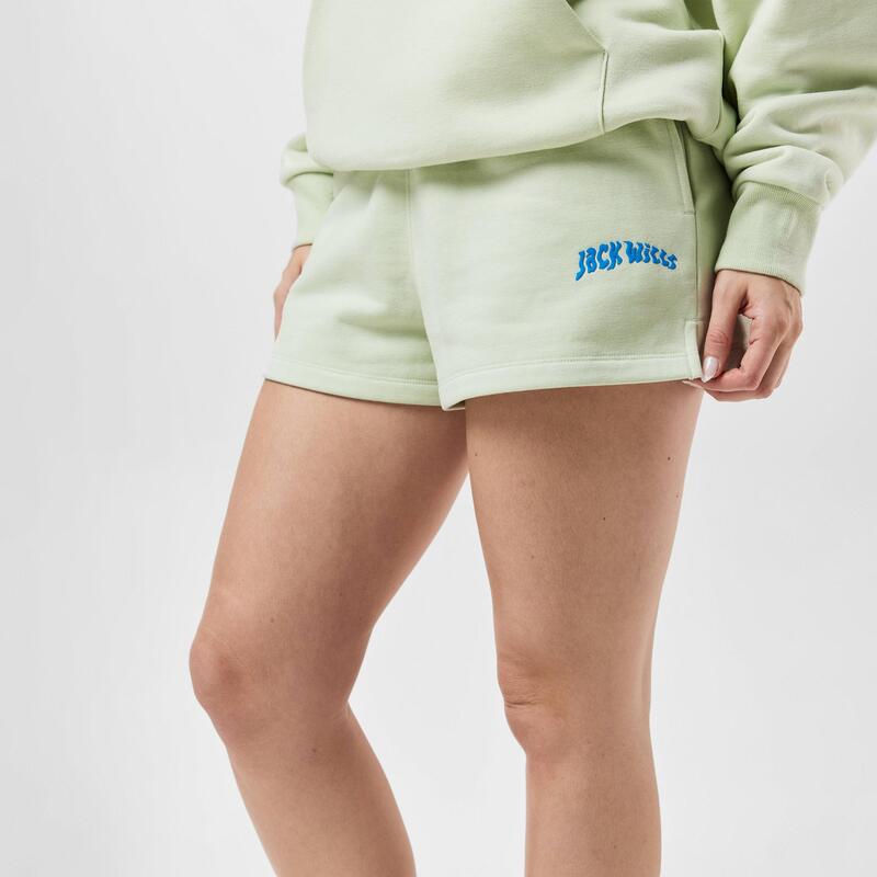 ジャック ウィルス レディース ボトムス ハーフパンツ・ショーツ ショートパンツ フリース グラフィック Jack Wills Graphic Fleece Jogger Shortseaglass｜ReVida 店