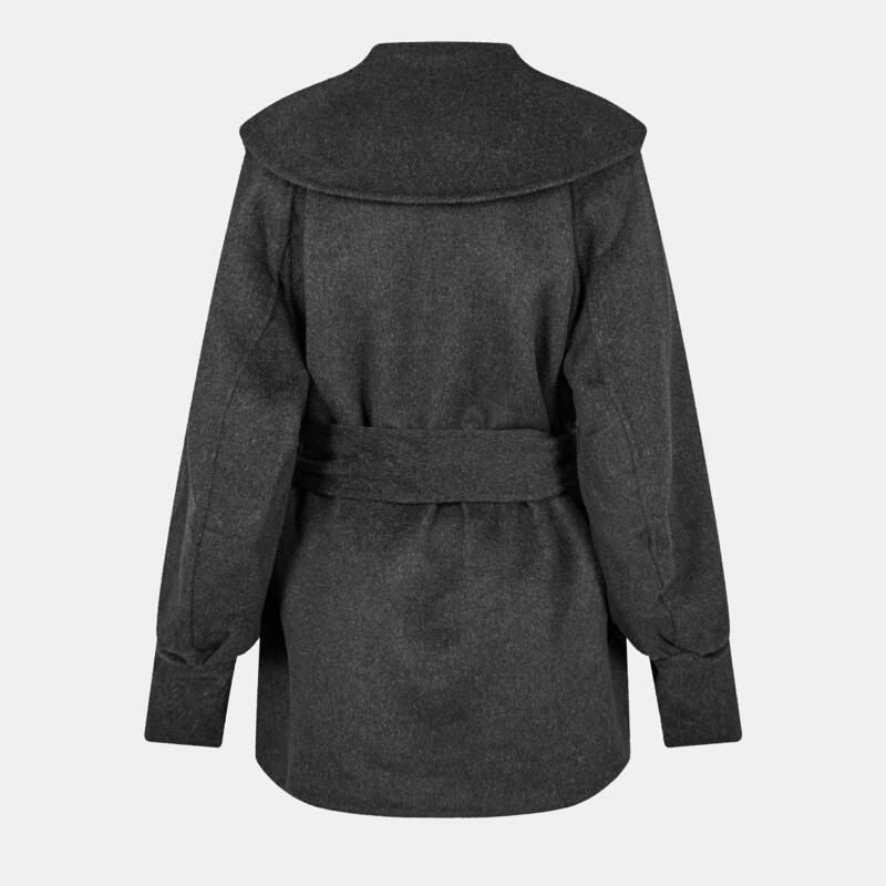 ガニー レディース アウター ジャケット・ブルゾン ウール Ganni Wool Belt Jkt Ld99 Phantom
