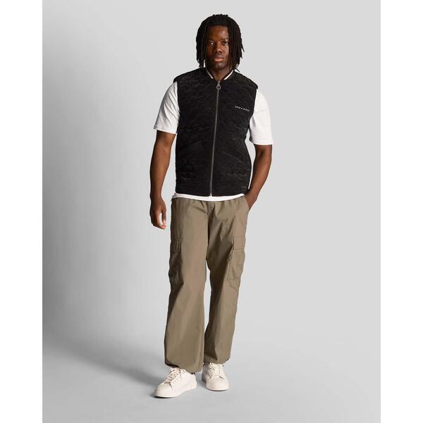 ライルアンドスコット メンズ アウター ジャケット・ブルゾン キルティング ジレ Lyle and Scott Quilted Gilet Black ブラック