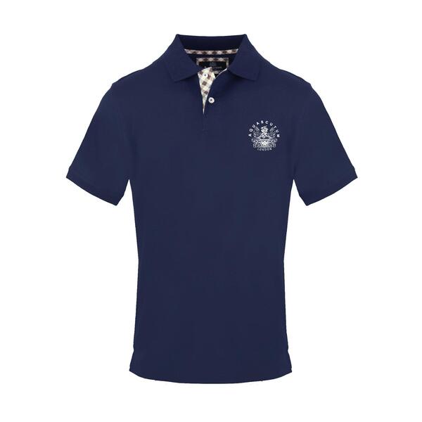 アクアスキュータム メンズ トップス スポーツシャツ Aquascutum Polo 錫99 Navy 米国海軍