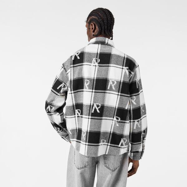 リプレゼント メンズ トップス シャツ 長袖 Represent Men's Long-Sleeve Shirt Black/White ホワイト