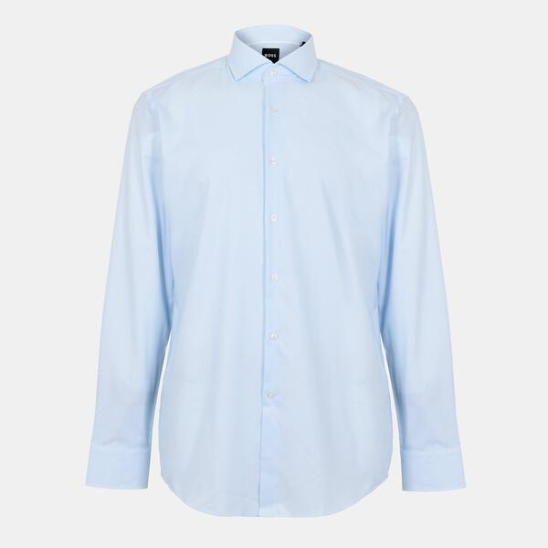 ボス メンズ トップス シャツ Boss H-Hank-Spread-C1-222 10270693 Lt/Pastel Blue ブルー|ReVida 店