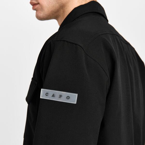 カポ メンズ アウター ジャケット・ブルゾン CAPO Utility Jacket Sn00 Black ブラック｜ReVida 店