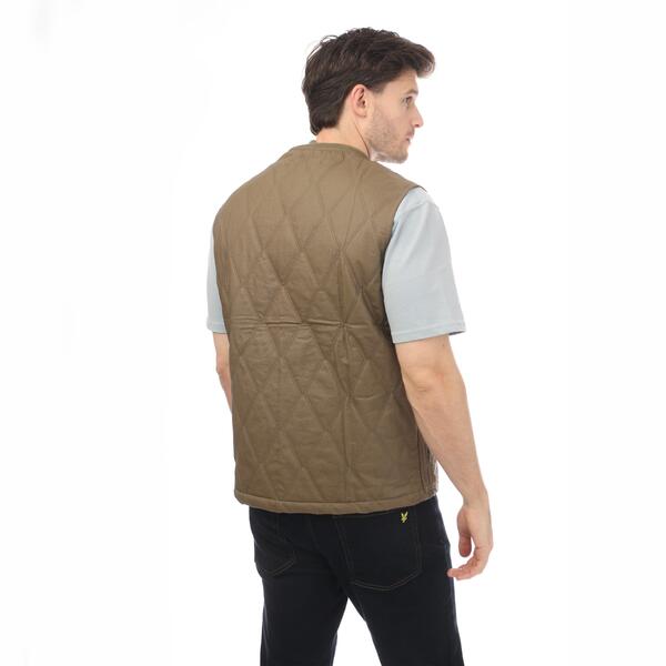ライルアンドスコット メンズ アウター ベスト キルティング ジレ Lyle and Scott Men's Lightweight Quilted Gilet Linden Khaki カーキ