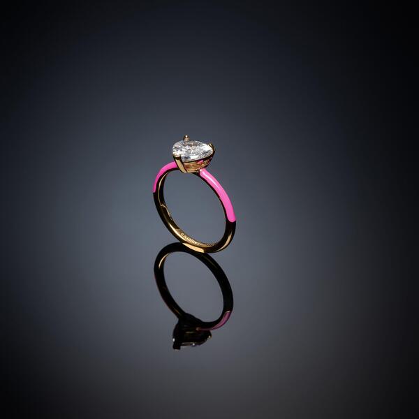 シアラフェラーニ レディース アクセサリー 指輪 Chiara Ferragni Love Band Ring Yg/Pink ピンク