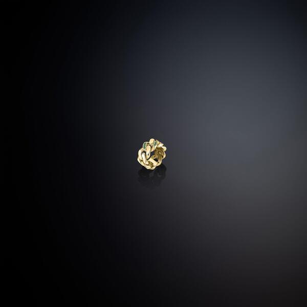 シアラフェラーニ レディース アクセサリー 指輪 Chiara Ferragni Bossy Band Ring Yg/Green グリーン