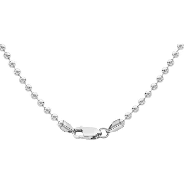 ビー ユー レディース アクセサリー ネックレス・チョーカー・ペンダントトップ Be You Sterling Silver Dog Tag Chain Silver シルバー