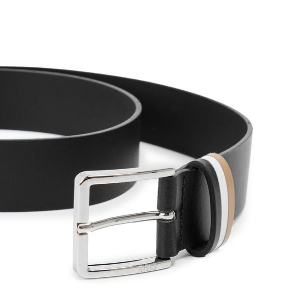 ボス メンズ アクセサリー ベルト レザー Boss Ther-Loop Sz35 10266617 01 Leather Belt Mens Black ブラック