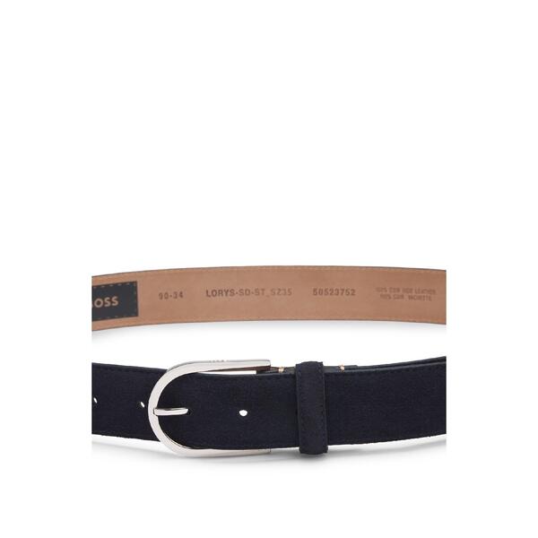ボス メンズ アクセサリー ベルト レザー Boss Lorys-Sd-St Sz35 10243436 01 Leather Belt Mens Blue ブルー