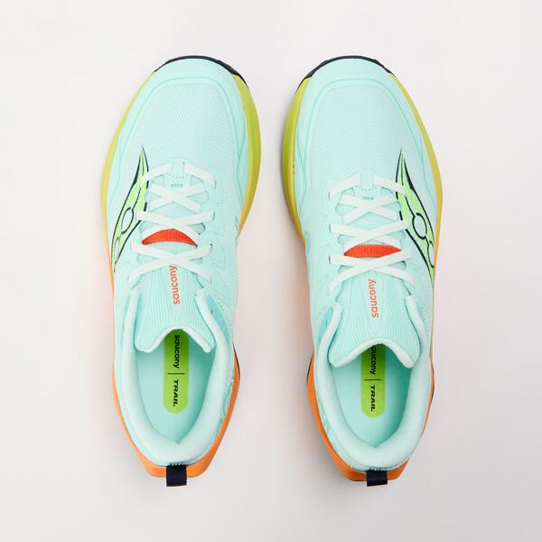 サッカニー レディース シューズ スニーカー Saucony Peregrine 16 Ld62 Aqua/Citron アクア
