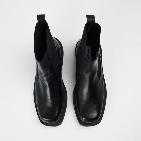 スティーブ マデン レディース シューズ ブーツ・レインブーツ Steve Madden Churro Ld99 Black Lthr ブラック|ReVida 店