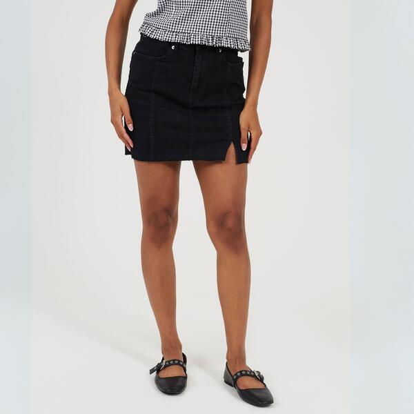 ブレーブソウル レディース トップス ワンピース ミニ スカート デニム Brave Soul Womens Denimini Skirt Black ブラック