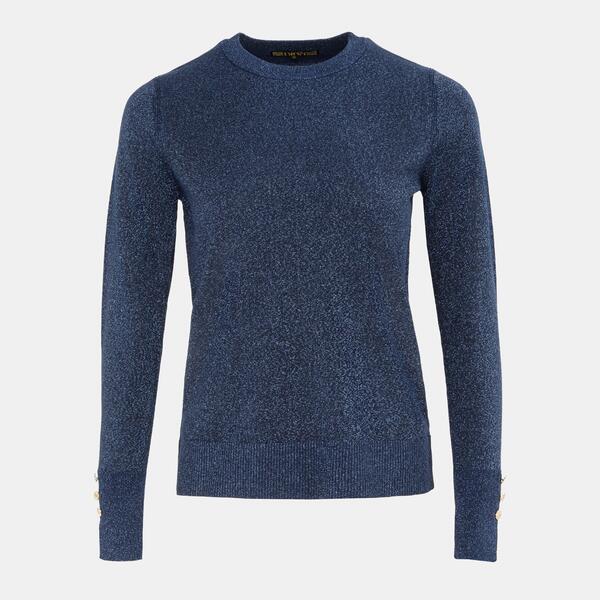 ビバ レディース アウター 編み物・プルオーバー Biba Shimmer Jumper Ld61 Navy 米国海軍 セーター-ニット・セーター-レディースファッション