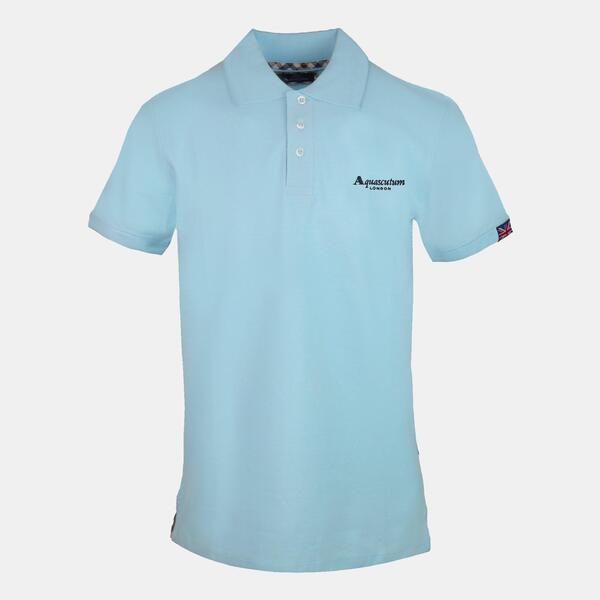 アクアスキュータム メンズ トップス スポーツシャツ Aquascutum Polo 錫99 Cielo