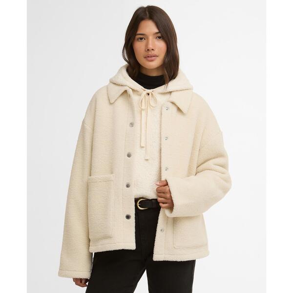 バブアー レディース トップス シャツ Barbour International Womens Rae Overshirt Bone White ホワイト|ReVida 店