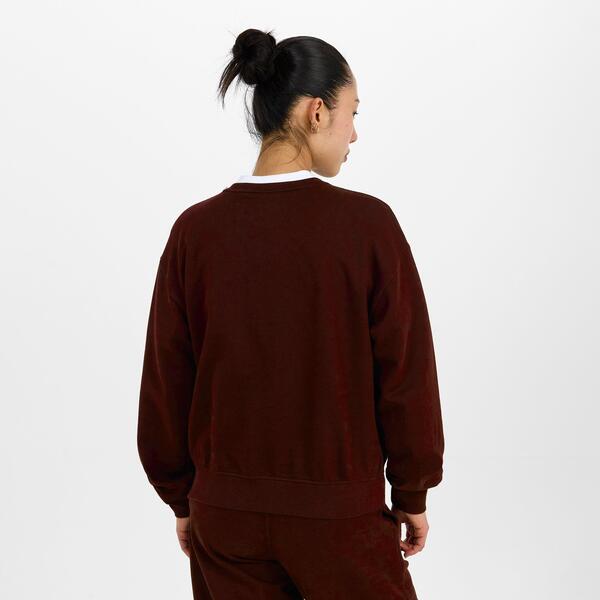 カルバンクライン レディース アウター パーカー・スウェット シャツ コットン Calvin Klein Jeans Women's Cotton Crew Sweatshirt Mocha Brown ブラウン|ReVida 店