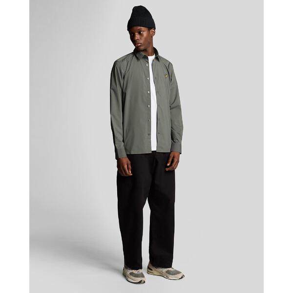 ライルアンドスコット メンズ トップス シャツ Lyle and Scott Bamboo Long Sleeve Shirt Grey グレー